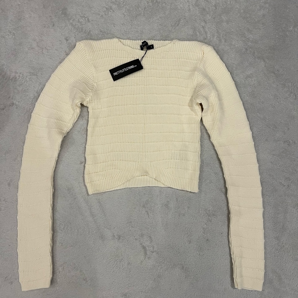 NWT PLT cropped sweater
